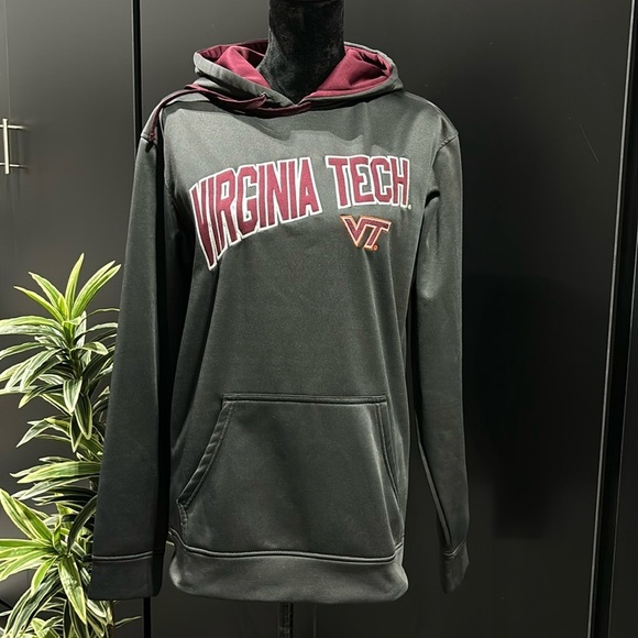 Majestic Black and Maroon Virginia Tech Hoodie - Picture 1 of 13